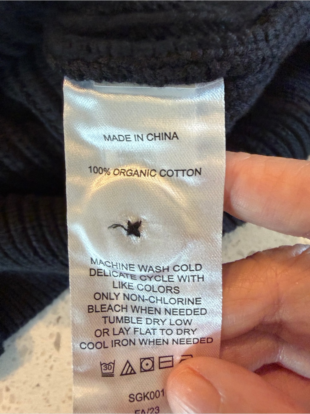 Quince 100% Organic Cotton Oversized Boyfriend Black Chunky Button Cardigan S - Picture 4 of 7